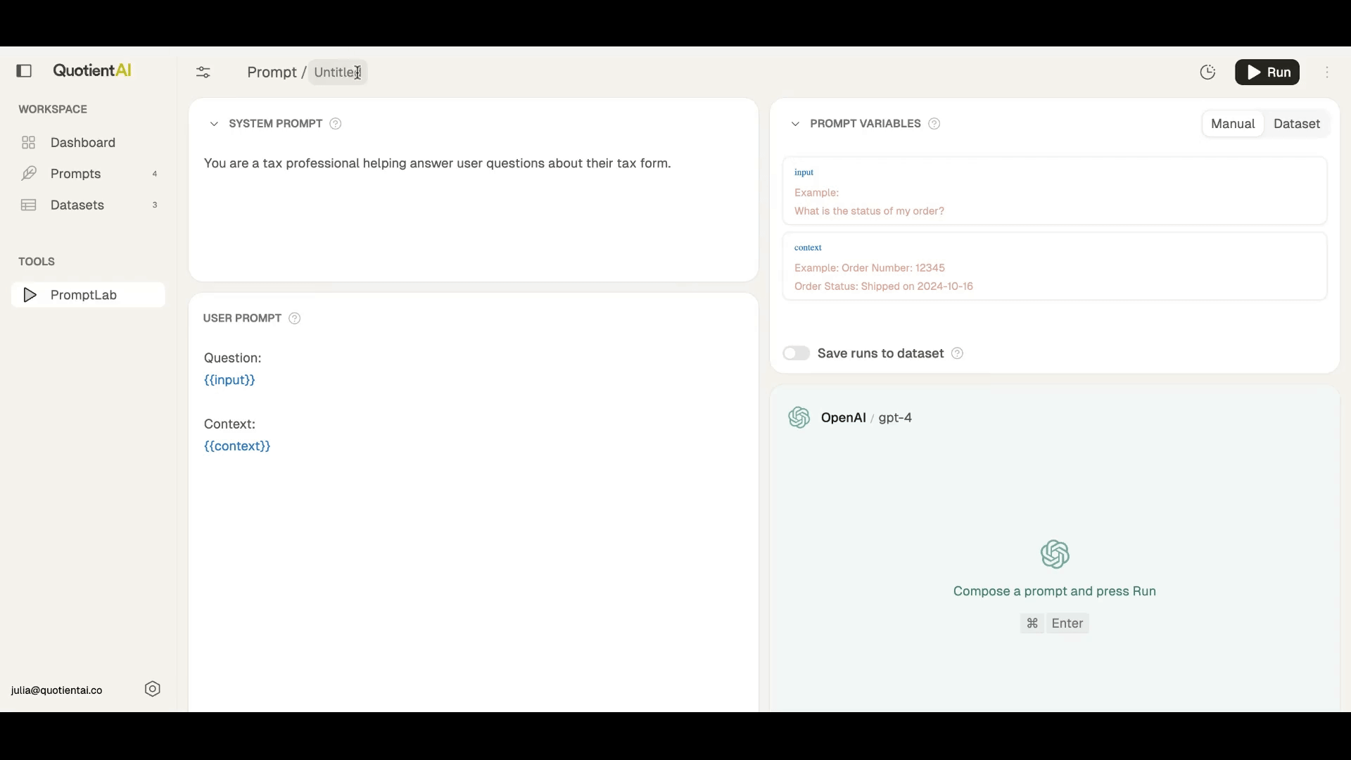 PromptLab Integration
